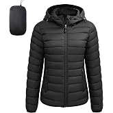 LZACTOIN-X Puffer Jacket Womens Packable Puffy Coats Down Hood Jacket | Winter Coats, Quilted Jackets, Warm Jackets, Lightweight Jacket, Bubble Jackets, Outerwear, Travel, Hiking