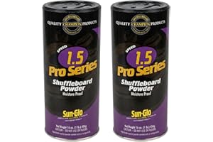 Sun-Glo Speed 1.5 (Pro Series) Shuffleboard Powder Wax – The Professional’s Choice for Speed & Accuracy – 16 oz Shaker Can (2