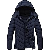 ALPIXIS Women's Lightweight Quilted Down Coat | Waterproof, Windproof, Removable Hood, Warm Puffer Jacket for Winter