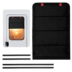 funomo RV Door Window Shade, Foldable Hook and Loop
