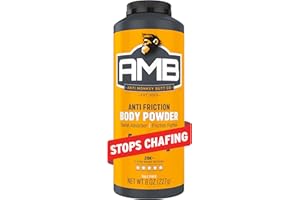Anti Monkey Butt Body Powder for Women & Men - Talc-Free, Hypoallergenic Formula for Anti-Chafing & Anti-Itch - Absorbs Sweat & Fights Friction - With Calamine - 8 oz