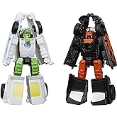 Transformers Toys Generations War for Cybertron: Earthrise Micromaster WFC-E3 Hot Rod Patrol 2-Pack - Kids Ages 8 and Up, 1.5-inch
