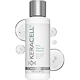 Keracell Pore Clearing Cleanser - Pore Cleanser & Minimizer with Salicylic Acid & Panthenol - Acne Cleanser Face Wash with MHCsc Technology - Moisturizes, Decreases Oil & Removes Impurities - 4 oz