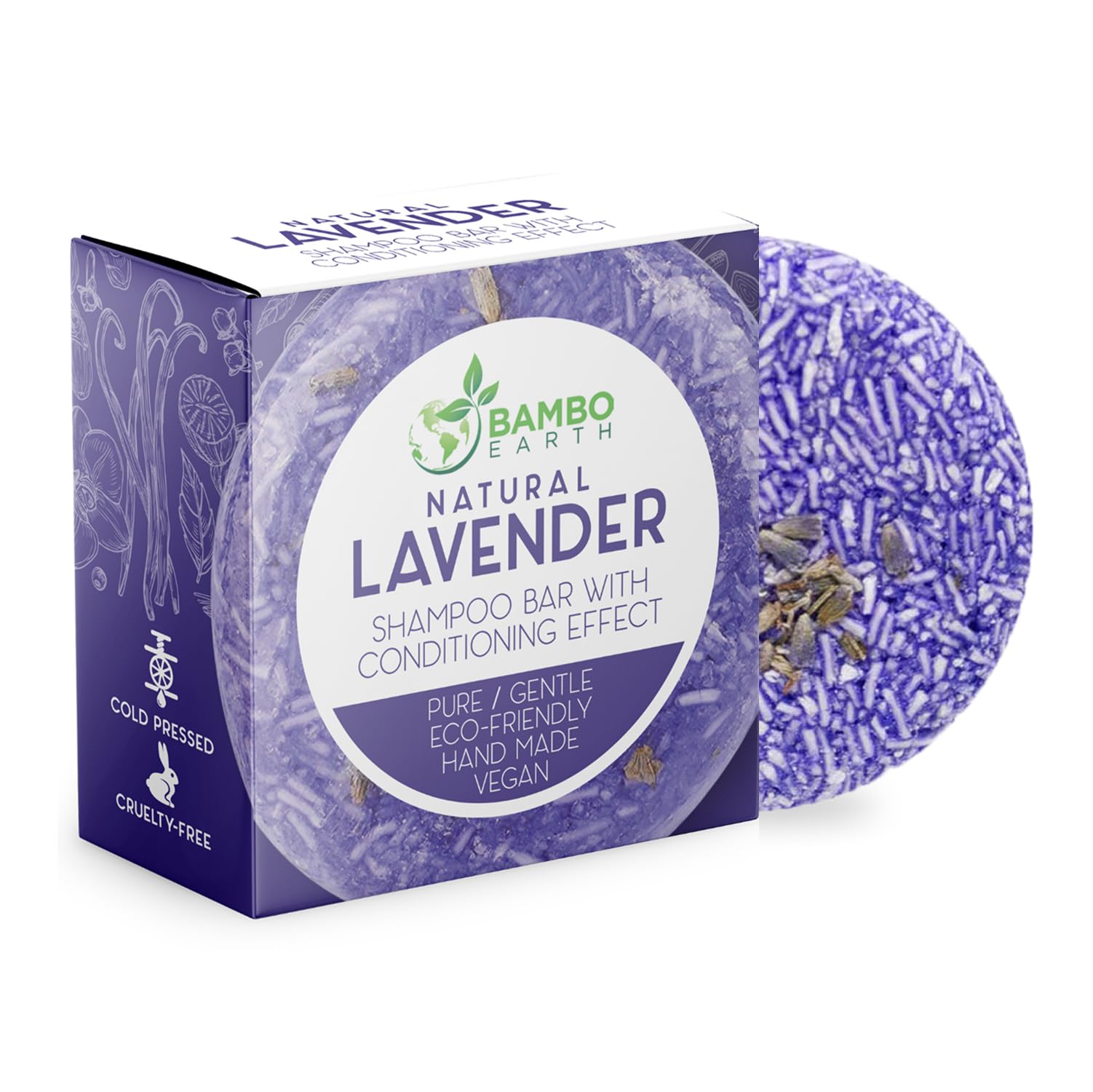 Solid Shampoo Bar And Conditioner Effect Hair Soap – Natural Shampoo Bars For Hair w/Based Essential Oils