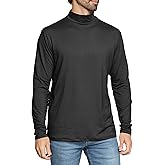 STRETCH IS COMFORT Men’s Oh So Soft Mock Neck Long Sleeve Shirt Perfect for Casual Wear, Stylish, Classic Fit | Small-5X