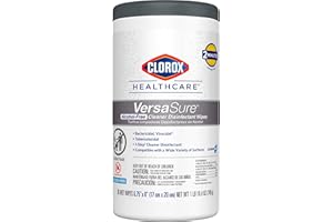 Clorox Healthcare Versasure Alcohol-Free Cleaner Disinfectant Wipes, CloroxPro Healthcare Cleaning and Industrial Cleaning, 85 Count - 31757