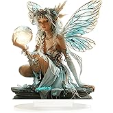 ANNUOZE Moon Fairy Desktop Standee, 2D Flat Acrylic Art Butterfly Elf Tabletop Ornament Decoration, Home Study Room Bookshel Office Creative Decor Supplies