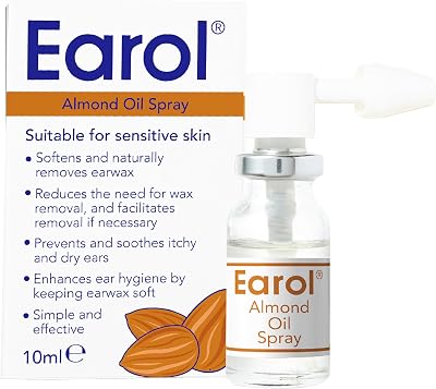 Earol Almond Oil Ear Spray 10ml Metered Dose for Ear Wax Removal