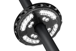 ELOCUPWE 28LED Patio Umbrella Lights, Rechargeable Cordless Led Light for Outdoor Umbrella,2 Level Dimming Switch(8LED/28LED),Easy to Install for Most Terrace Umbrellas