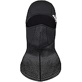 Windproof Thermal Balaclava Ski Mask - Elastic Breathable Cold Weather Winter Warm Face Mask for Cycling Skiing and Ice Fishing (Black)