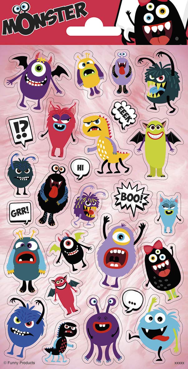 Peterkin Monster Stickers