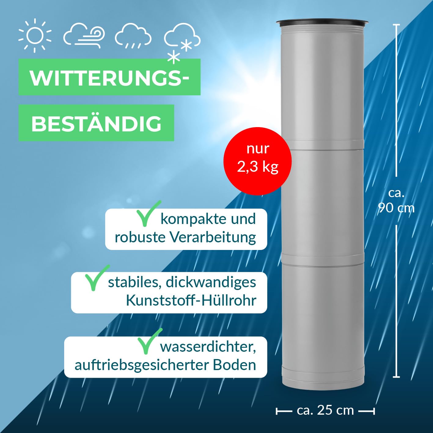 EASYmaxx Flaschenkühler Outdoor | Erdloch- Bierkühler, Camping Kühlschrank, Flaschenkühlschrank | bis zu 15 Flaschen | Highlight im Garten, Outdoorküche und Terrasse 7