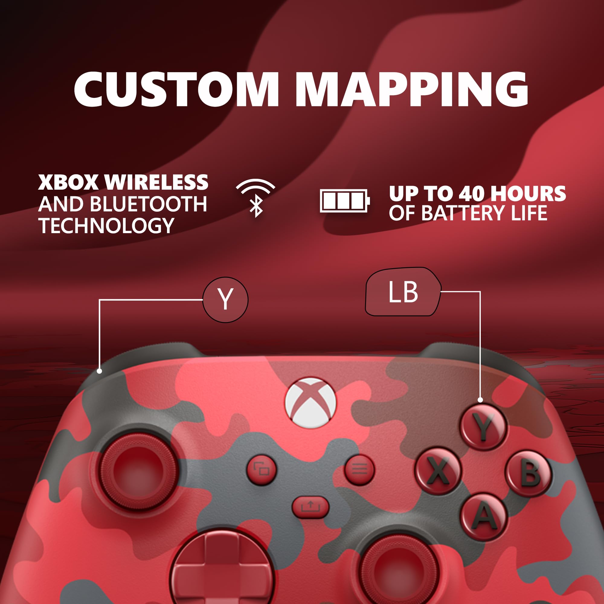 Xbox Wireless Controller – Daystrike Camo Special Edition for Xbox Series X|S, Xbox One, and Windows 10 Devices