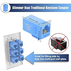 VCE UL Listed 25-Pack RJ45 CAT6 Keystone Coupler