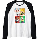 Captain Underpants The First Epic Movie 4 Square Friends Raglan Baseball Tee