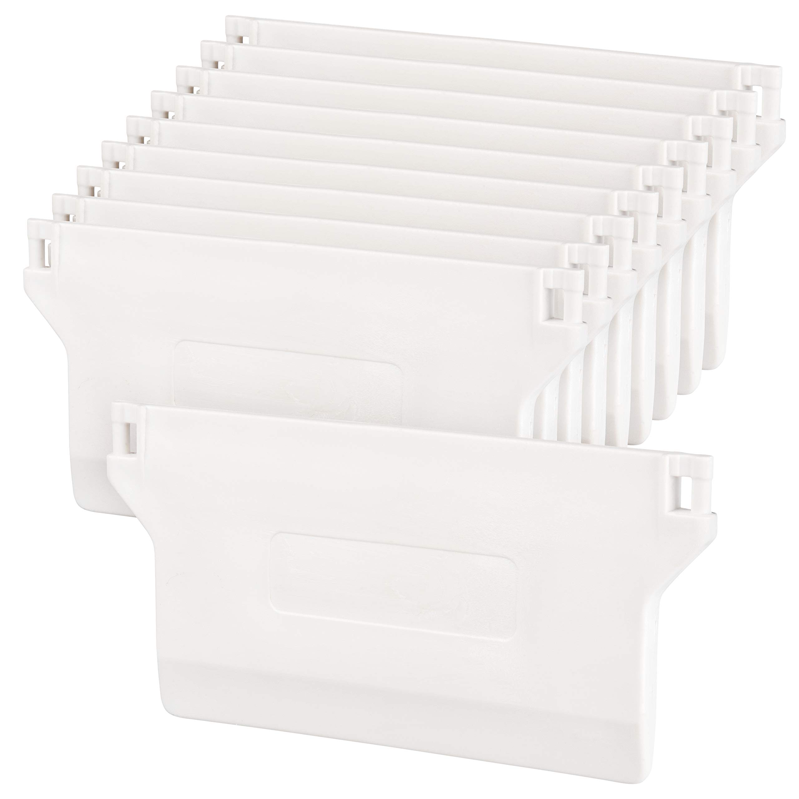 The Bead Shop 89mm Vertical Blind Weights - Replacement Bottom Slats Spares - White - 10 Pack