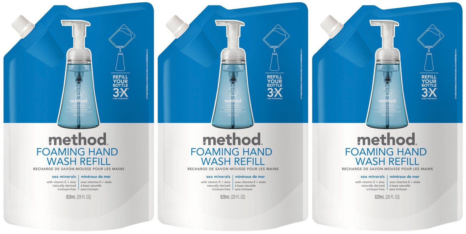 Method Foaming Hand Wash Refill Pouch, Sweet Water, 28oz
