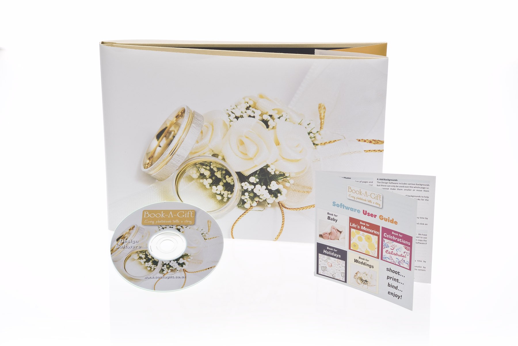 Book A Gift Photo Album, Gold, Standard