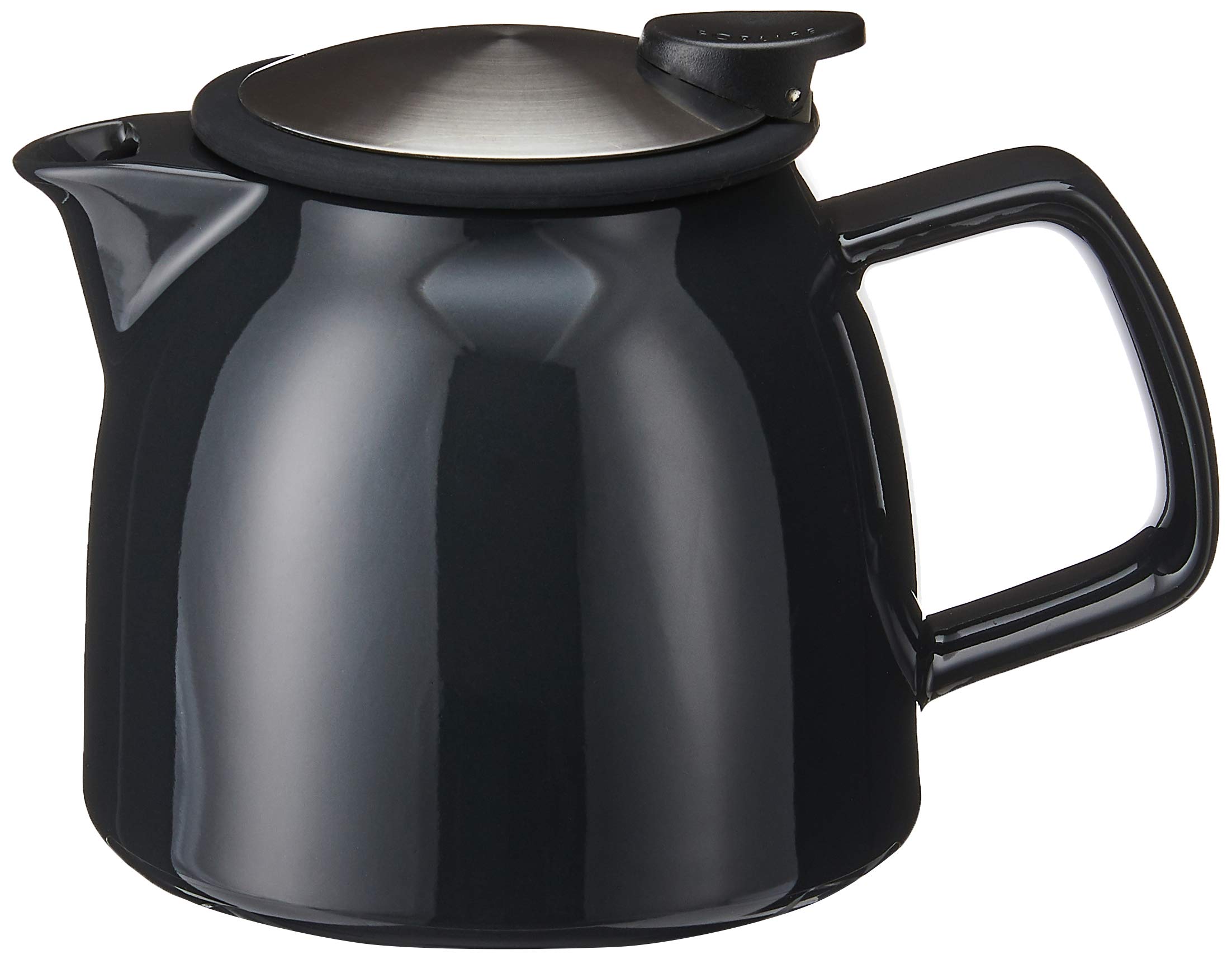 Forlife 26oz Bell Teapot with Basket Infuser in Black 544-BKG