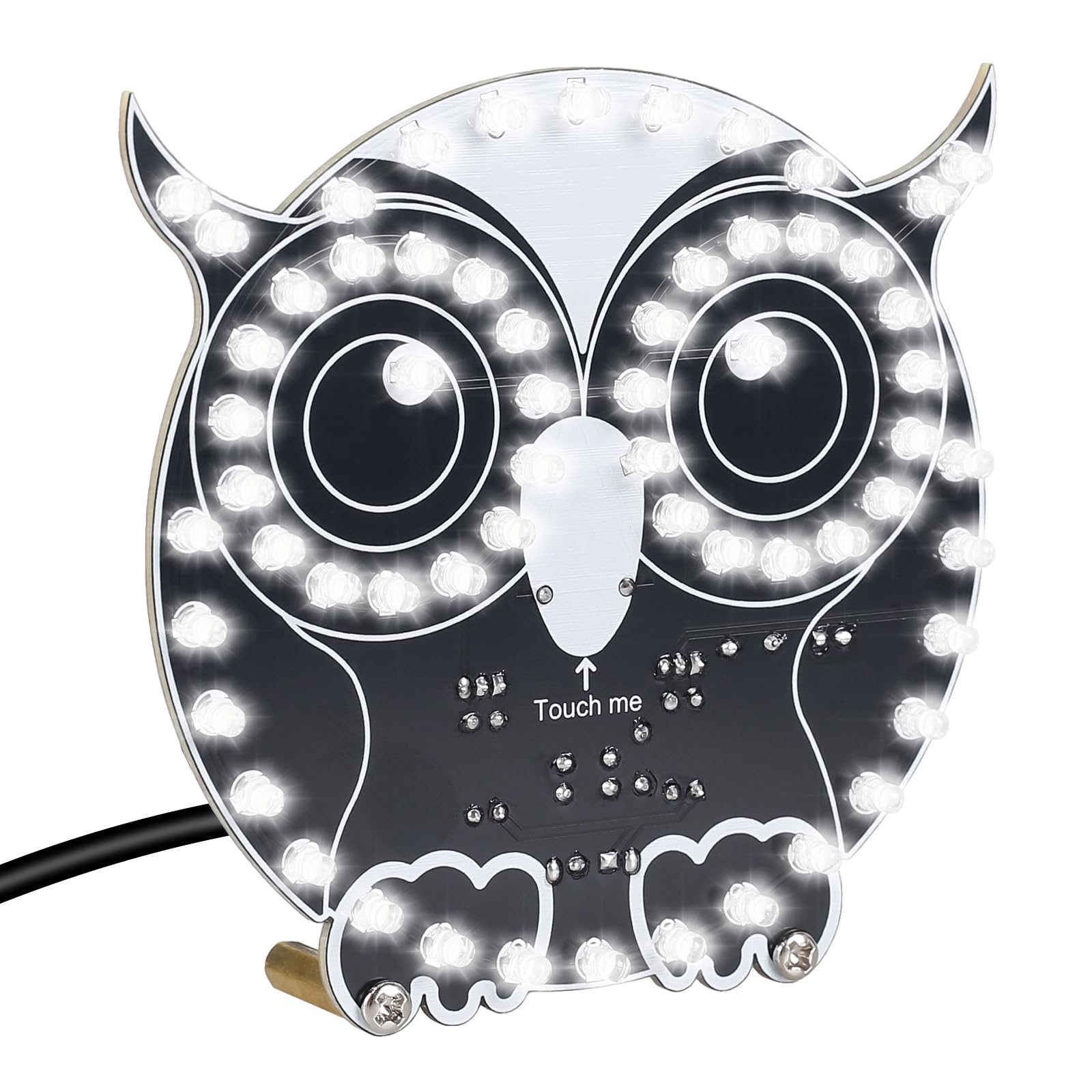 DONGKER Soldering Kit Owl Shaped LED Light Soldering Practice Kit, DIY Electronic Kits for Beginners, LED Lamp Soldering Project with Touch Control, for STEM Education