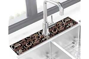 Kitchen Sink Splash Guard Faucet Mat Super Absorbent Fast Drying Mat Sink Gadgets Splash Guard Behind Faucet Drip Catcher for