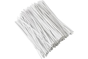 TANGYINRD 300 pcs 5 inches White Plastic Twist Ties, Cable Ties, for Bags, Gardening Tools