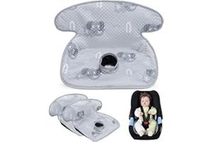 LITTOBEBE Piddle Pad, Car Seat Potty Training Protector- Waterproof Car Seat Liner with Anti-Slip Backing, Machine Washable Cover for Baby Toddler Carseat, Stroller (Gray, 2PC)
