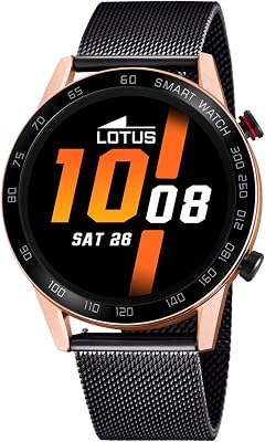 Orologio Intelligente Uomo - Smartwatch Acciaio Inossidabile 316L Nero - Impermeabile IP65 50025/1 - Controllo Musica, Contapassi e Calorie, Telefono, Sport, Frequenza Cardiaca