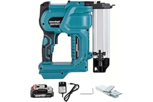 HEIMERDINGER 18 Gauge Cordless Brad Nailer for Makita 18V Battery, 2 in 1 Battery Powered Stapler/Nail Gun Drives 2'' Nailer for Upholstery and Woodworking