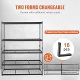 VEVOR 5-Tier Storage Shelving Unit 2000 lbs Capacity Heavy Duty Garage Wire Rack view 6