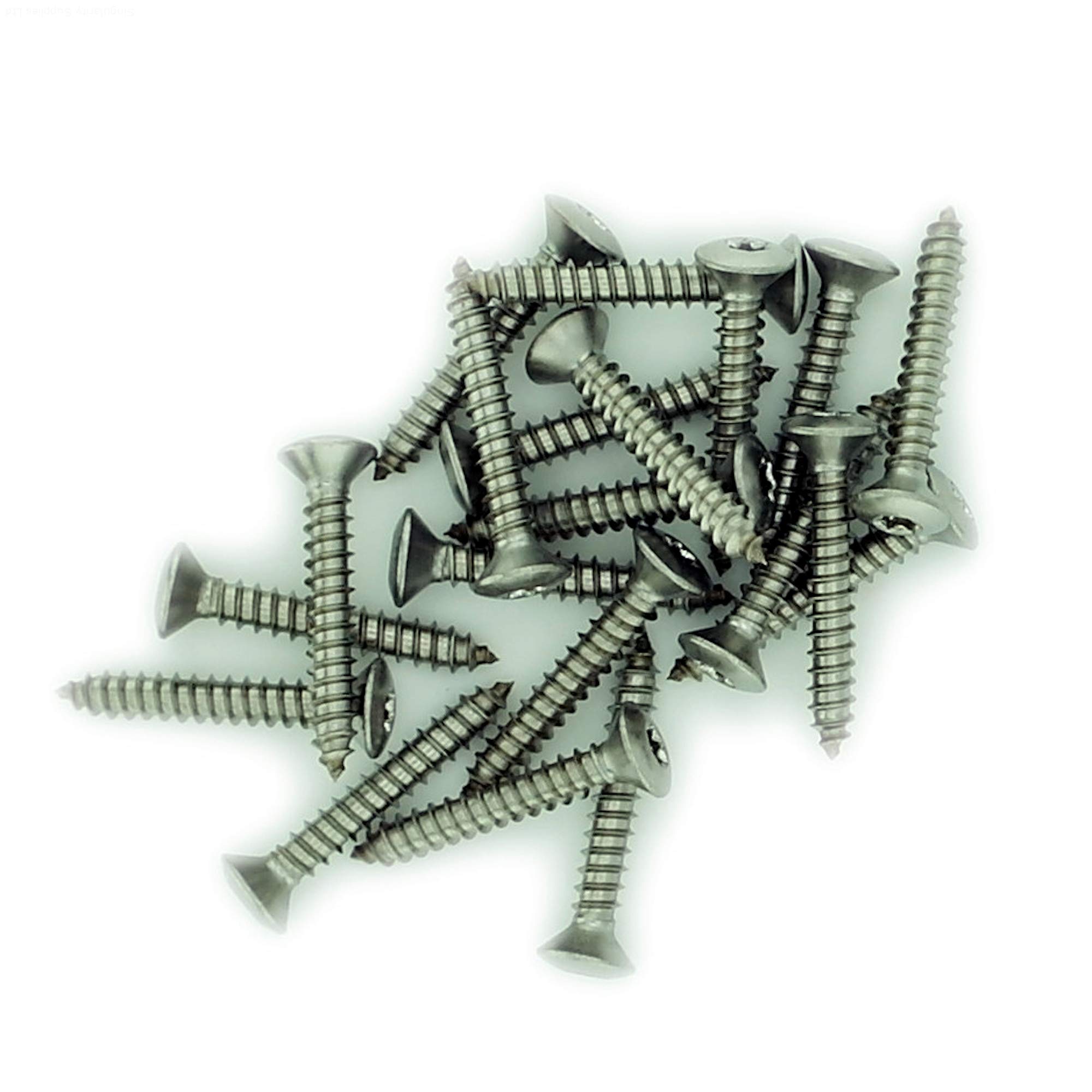 No.12 x 0.75 (5.5mm x 19mm) TX Raised Countersunk Self-Tapping Screw - Stainless Steel (A2) (Pack of 20) โ image 1