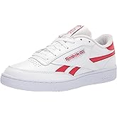 Reebok Men's Club C Revenge Sneaker, White/Vector Red, 7.5 Medium US