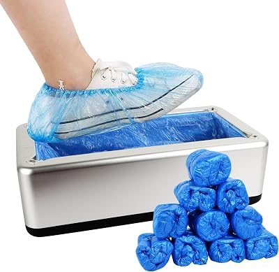GreeSuit Automatic Shoe Cover Dispenser 100 Pcs Portable Hands-Free Clean Room