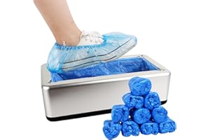 Bozdyru Automatic Shoe Covers Dispenser with Disposable Shoe Covers for Home, Office, Supermarket, Factory, Lab