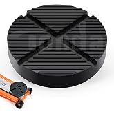 TONDA Floor Jack Pad, Pinch Weld Jack Adapter, Rubber Pad for Cars, 1 Pack | Floor jack rubber pad with slotted grooves for pinch welds, durable rubber and a non-slip surface for secure vehicle lifting