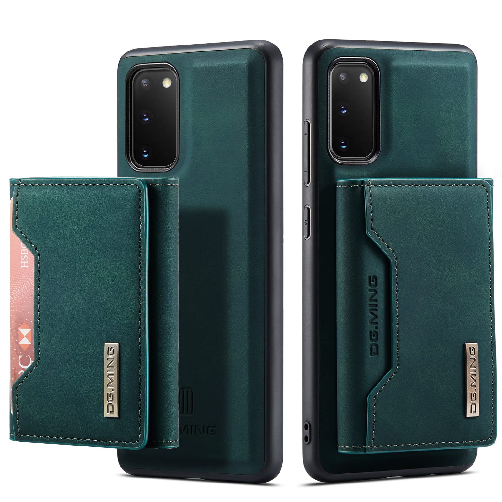 UDBKKDX 2 in 1 Detachable Wallet & Phone Case For Sony Xperia 1 V (2023), Magnetic adsorption Matte Leather With Viewing Stand Camera Lens Protection Shockproof Card Holders cover case Green — image 1