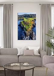 Pebble Beach Golf Course Canvas Wall Art for Living