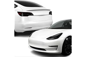 BOGAR TECH DESIGNS Tail Head Light Side Markers Reflectors Tint Kit Compatible with and Fits Tesla Model 3, Dark Smoke