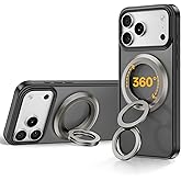 SYNCWIRE for MagSafe Ring Phone Holder, 360° Rotation Magnetic Cell Phone Grip Dual-Sided Magnets Phone Ring Kickstand Compatible with iPhone 17 16 15 14 13 12 Pro Max MagSafe, Android, Samsung etc.