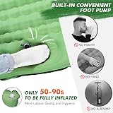 HiiPeak Sleeping Pad Ultralight Inflatable Mattress with Built-in Foot Pump view 5