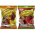 Sweetzo Sweet and Spicy Hard Candies Covered in Chili Powder, Watermelon and Mango Flavored Individually Wrapped Mexican Candies for Sharing, Pinatas or Goody Bag Fillers, 6 ounce Bags, (Pack of 2)