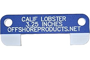 Offshore Products California Lobster Gauge, 3-1/4" Lobster Measuring Tool, Works for Any State Where The Carapace Minimum Size is 3-1/4 inches Including Maine, and New Hampshire
