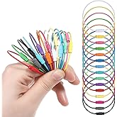 32 Pack Wire Keychain Cable, 1.5mm Multicolor Flexible Key Rings, 6 Inch Stainless Steel Loops Large Key Rings, Extendable Wire Keychain Cable for Luggage Tags, Key Tags, Keyrings, Kitchen Utensils