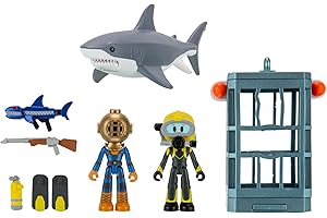 DevSeries Sharkbite 2: Shark Cage Game Pack - Two 2.75-Inch Action Figures with Accessories and Exclusive Virtual Item Code