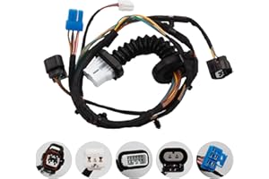 Dasbecan Rear Door Harness with Connectors Wiring Harness Compatible with Dodge Ram 1500 2500 3500 4500 5500 2004-2010 Replac
