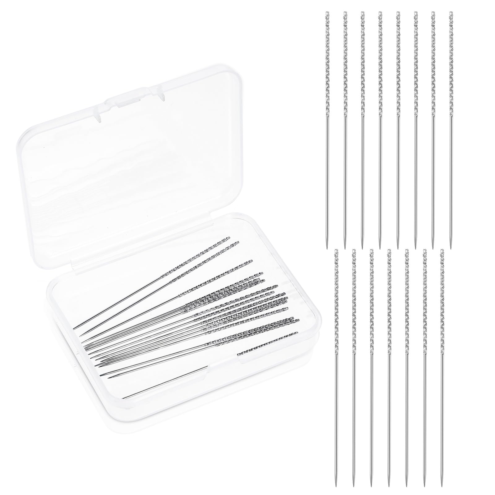 Photo 1 of 15pcs Snag Repair Tool,Snag Nab It Tool,Snag Repair Needle Leather Craft Sewing Needles Broken Thread Repair Tools Suitable for Knitting Knitted Cloth Clothing Curtains (0.03 x 2.36 Inch)