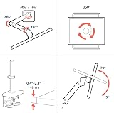 Ergotron LX Pro Premium Monitor Arm Single Desk Mount White 34 in 4-22 lb view 6