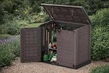 Duramax Cedargrain StoreAway 1200L Plastic Garden Storage Shed Brown view 4