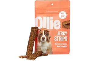 Ollie Beef & Sweet Potato Jerky Dog Treats, 5 oz Pack of 1, All Natural, Healthy Snacks, Made with Real Meat, Human Grade, for Dogs