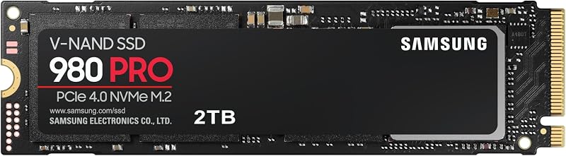 Samsung 980 PRO 2TB M.2 NVMe PCIe 4.0 SSD MZ-V8P2T0BW 7000/5100 MB/s